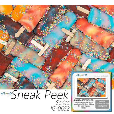Ingooood- Jigsaw Puzzle 1000 Pieces- Sneak Peek Series-Chocolate Popsicle_IG-0652 Entertainment Toys for Graduation or Birthday Gift Home Decor - Ingooood