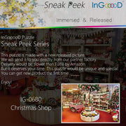 Ingooood-Jigsaw Puzzle 1000 Pieces-Sneak Peek Series-Christmas Shop_IG-0680 Entertainment Toy for Adult Special Graduation or Birthday Gift Home Decor - Ingooood