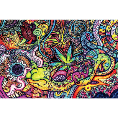 Ingooood-Jigsaw Puzzle 1000 Pieces-Sneak Peek Series-Colorful world_IG-1541 Entertainment Toys for Adult Graduation or Birthday Gift Home Decor - Ingooood_US