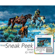 Ingooood-Jigsaw Puzzle 1000 Pieces-Sneak Peek Series-Cowboy_IG-1441 Entertainment Toys for Adult Graduation or Birthday Gift Home Decor - Ingooood