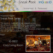 Ingooood- Jigsaw Puzzle 1000 Pieces- Sneak Peek Series-Cozy Living Room_IG-0822 Entertainment Toys for Adult Graduation or Birthday Gift Home Decor - Ingooood