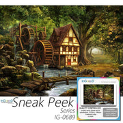 Ingooood- Jigsaw Puzzle 1000 Pieces- Sneak Peek Series-Creekside Lodge_IG-0689 Entertainment Toys for Adult Graduation or Birthday Gift Home Decor - Ingooood
