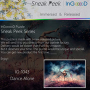 Ingooood- Jigsaw Puzzle 1000 Pieces- Sneak Peek Series-Dance Alone_IG-1043 Entertainment Toys for Adult Special Graduation or Birthday Gift Home Decor - Ingooood