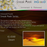 Ingooood- Jigsaw Puzzle 1000 Pieces- Sneak Peek Series- Desert_IG-0590 Entertainment Toys for Adult Special Graduation or Birthday Gift Home Decor - Ingooood