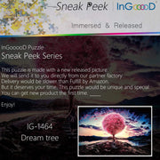 Ingooood-Jigsaw Puzzle 1000 Pieces-Sneak Peek Series-Dream tree_IG-1464 Entertainment Toys for Adult Graduation or Birthday Gift Home Decor - Ingooood