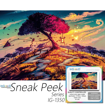 Ingooood-Jigsaw Puzzle 1000 Pieces-Sneak Peek Series-Dream World_IG-1350 Entertainment Toys for Adult Special Graduation or Birthday Gift Home Decor - Ingooood