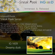 Ingooood-Jigsaw Puzzle 1000 Pieces-Sneak Peek Series-Dreamy dusk_IG-1439 Entertainment Toys for Adult Graduation or Birthday Gift Home Decor - Ingooood