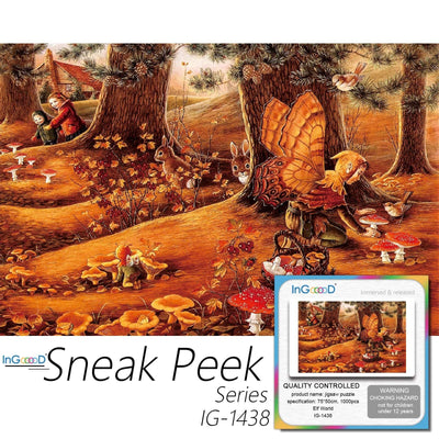 Ingooood-Jigsaw Puzzle 1000 Pieces-Sneak Peek Series-Elf World_IG-1438 Entertainment Toys for Adult Graduation or Birthday Gift Home Decor - Ingooood