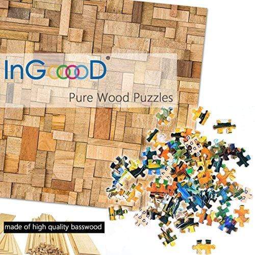 Ingooood-Jigsaw Puzzle 1000 Pieces-Sneak Peek Series-Encounters in The Garden_IG-1405 Entertainment Toys for Adult Special Graduation or Birthday Gift Home Decor - Ingooood