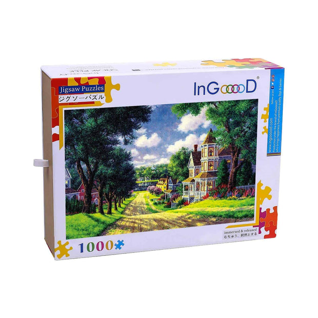 Ingooood-Jigsaw Puzzle 1000 Pieces-Sneak Peek Series-European garden_IG-1519 Entertainment Toys for Adult Graduation or Birthday Gift Home Decor - Ingooood