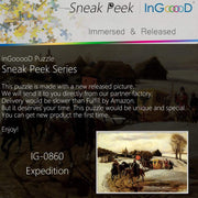 Ingooood- Jigsaw Puzzle 1000 Pieces- Sneak Peek Series- Expedition_IG-0860 Entertainment Toys for Adult Special Graduation or Birthday Gift Home Decor - Ingooood