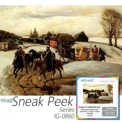 Ingooood- Jigsaw Puzzle 1000 Pieces- Sneak Peek Series- Expedition_IG-0860 Entertainment Toys for Adult Special Graduation or Birthday Gift Home Decor - Ingooood