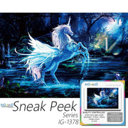 Ingooood-Jigsaw Puzzle 1000 Pieces-Sneak Peek Series-Fantasy Unicorn_IG-1378 Entertainment Toys for Adult Special Graduation or Birthday Gift Home Decor - Ingooood