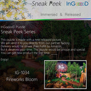 Ingooood-Jigsaw Puzzle 1000 Pieces-Sneak Peek Series-Fireworks Bloom_IG-1034 Entertainment Toys for Graduation or Birthday Gift Home Decor - Ingooood