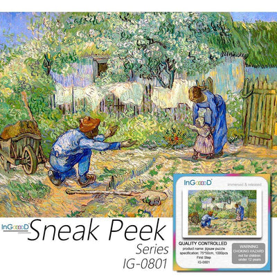Ingooood- Jigsaw Puzzle 1000 Pieces- Sneak Peek Series- First Step_IG-0801 Entertainment Toys for Adult Special Graduation or Birthday Gift Home Decor - Ingooood