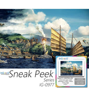 Ingooood-Jigsaw Puzzle 1000 Pieces-Sneak Peek Series-Fishing Village_IG-0977 Entertainment Toys for Graduation or Birthday Gift Home Decor - Ingooood