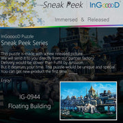 Ingooood-Jigsaw Puzzle 1000 Pieces-Sneak Peek Series-Floating Building_IG-0944 Entertainment Toys for Graduation or Birthday Gift Home Decor - Ingooood