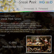 Ingooood-Jigsaw Puzzle 1000 Pieces-Sneak Peek Series-Food Storage Room_IG-0942 Entertainment Toys for Graduation or Birthday Gift Home Decor - Ingooood