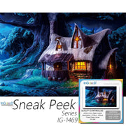 Ingooood-Jigsaw Puzzle 1000 Pieces-Sneak Peek Series-Forest Dream House_IG-1469 Entertainment Toys for Adult Graduation or Birthday Gift Home Decor - Ingooood