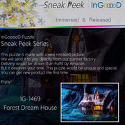 Ingooood-Jigsaw Puzzle 1000 Pieces-Sneak Peek Series-Forest Dream House_IG-1469 Entertainment Toys for Adult Graduation or Birthday Gift Home Decor - Ingooood