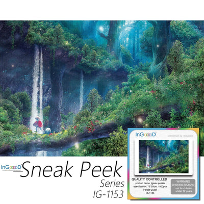 Ingooood-Jigsaw Puzzle 1000 Pieces-Sneak Peek Series- Forest Quest_IG-1153 Entertainment Toys for Adult Special Graduation or Birthday Gift Home Decor - Ingooood
