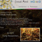 Ingooood- Jigsaw Puzzle 1000 Pieces- Sneak Peek Series- Fungi Researchers_IG-0572 Entertainment Toys for Graduation or Birthday Gift Home Decor - Ingooood