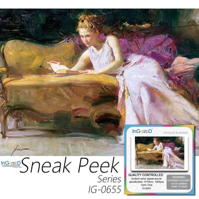 Ingooood- Jigsaw Puzzle 1000 Pieces- Sneak Peek Series-Girl's Time_IG-0655 Entertainment Toys for Adult Special Graduation or Birthday Gift Home Decor - Ingooood