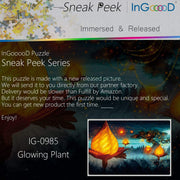 Ingooood-Jigsaw Puzzle 1000 Pieces-Sneak Peek Series- Glowing Plant_IG-0985 Entertainment Toys for Graduation or Birthday Gift Home Decor - Ingooood
