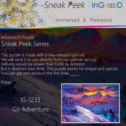 Ingooood-Jigsaw Puzzle 1000 Pieces-Sneak Peek Series-Go Adventure_IG-1233 Entertainment Toys for Adult Special Graduation or Birthday Gift Home Decor - Ingooood