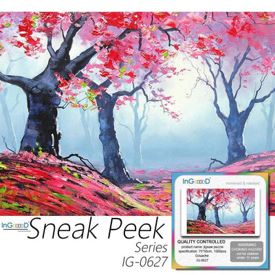 Ingooood- Jigsaw Puzzle 1000 Pieces- Sneak Peek Series-Gouache_IG-0627 Entertainment Toys for Adult Special Graduation or Birthday Gift Home Decor - Ingooood