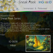 Ingooood- Jigsaw Puzzle 1000 Pieces- Sneak Peek Series- Hiker_IG-0636 Entertainment Toys for Adult Special Graduation or Birthday Gift Home Decor - Ingooood