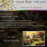 Ingooood-Jigsaw Puzzle 1000 Pieces-Sneak Peek Series-House Side Well_IG-1210 Entertainment Toys for Adult Special Graduation or Birthday Gift Home Decor - Ingooood