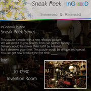 Ingooood-Jigsaw Puzzle 1000 Pieces-Sneak Peek Series-Invention Room_IG-0930 Entertainment Toys for Graduation or Birthday Gift Home Decor - Ingooood
