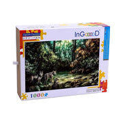 Ingooood-Jigsaw Puzzle 1000 Pieces-Sneak Peek Series-Jackal_IG-1571 Entertainment Toys for Adult Graduation or Birthday Gift Home Decor - Ingooood_US