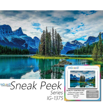 Ingooood-Jigsaw Puzzle 1000 Pieces-Sneak Peek Series-Jasper Park_IG-1375 Entertainment Toys for Adult Special Graduation or Birthday Gift Home Decor - Ingooood
