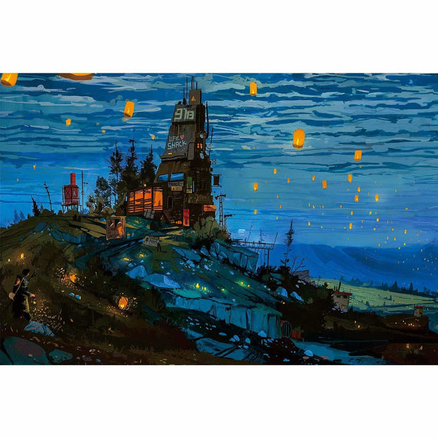 Ingooood-Jigsaw Puzzle 1000 Pieces-Sneak Peek Series-Kong Ming Lantern_IG-1580 Entertainment Toys for Adult Graduation or Birthday Gift Home Decor - Ingooood_US