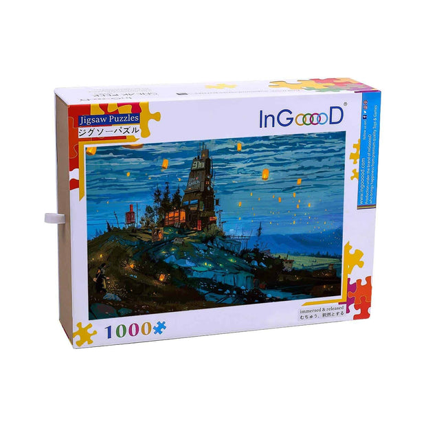 Ingooood-Jigsaw Puzzle 1000 Pieces-Sneak Peek Series-Kong Ming Lantern_IG-1580 Entertainment Toys for Adult Graduation or Birthday Gift Home Decor - Ingooood_US