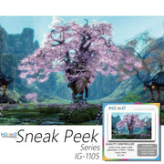 Ingooood-Jigsaw Puzzle 1000 Pieces-Sneak Peek Series-Lonely Cherry_IG-1105 Entertainment Toys for Adult Special Graduation or Birthday Gift Home Decor - Ingooood