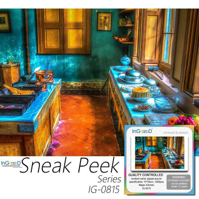 Ingooood-Jigsaw Puzzle 1000 Pieces-Sneak Peek Series-Magic Kitchen_IG-0815 Entertainment Toys for Adult Special Graduation or Birthday Gift Home Decor - Ingooood