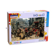 Ingooood-Jigsaw Puzzle 1000 Pieces-Sneak Peek Series-Medieval war_IG-1537 Entertainment Toys for Adult Graduation or Birthday Gift Home Decor - Ingooood