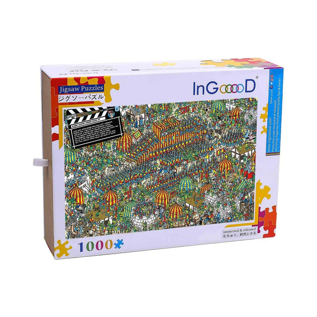 Ingooood-Jigsaw Puzzle 1000 Pieces-Sneak Peek Series-Military parade_IG-1564 Entertainment Toys for Adult Graduation or Birthday Gift Home Decor - Ingooood_US