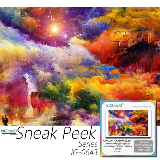 Ingooood- Jigsaw Puzzle 1000 Pieces- Sneak Peek Series-Mirage_IG-0643 Entertainment Toys for Adult Special Graduation or Birthday Gift Home Decor - Ingooood