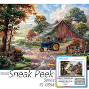 Ingooood-Jigsaw Puzzle 1000 Pieces-Sneak Peek Series- Morning Work_IG-0864 Entertainment Toys for Adult Special Graduation or Birthday Gift Home Decor - Ingooood
