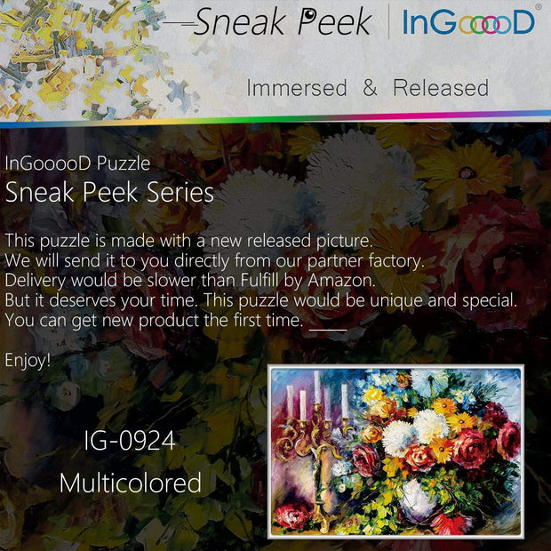 Ingooood-Jigsaw Puzzle 1000 Pieces-Sneak Peek Series-Multicolored_IG-0924 Entertainment Toys for Adult Special Graduation or Birthday Gift Home Decor - Ingooood