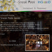 Ingooood-Jigsaw Puzzle 1000 Pieces-Sneak Peek Series- Multifunctional Study Room_IG-0984 Entertainment Toys for Graduation or Birthday Gift Home Decor - Ingooood