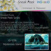 Ingooood-Jigsaw Puzzle 1000 Pieces-Sneak Peek Series-Mysterious Island_IG-1236 Entertainment Toys for Adult Special Graduation or Birthday Gift Home Decor - Ingooood