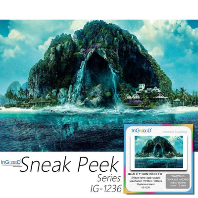 Ingooood-Jigsaw Puzzle 1000 Pieces-Sneak Peek Series-Mysterious Island_IG-1236 Entertainment Toys for Adult Special Graduation or Birthday Gift Home Decor - Ingooood