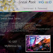 Ingooood-Jigsaw Puzzle 1000 Pieces-Sneak Peek Series-Mysterious Sky_IG-1207 Entertainment Toys for Adult Special Graduation or Birthday Gift Home Decor - Ingooood