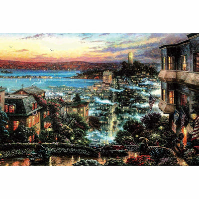 Ingooood-Jigsaw Puzzle 1000 Pieces-Sneak Peek Series-Night city_IG-1533 Entertainment Toys for Adult Graduation or Birthday Gift Home Decor - Ingooood