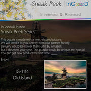Ingooood-Jigsaw Puzzle 1000 Pieces-Sneak Peek Series-Old Island_IG-1114 Entertainment Toys for Adult Special Graduation or Birthday Gift Home Decor - Ingooood